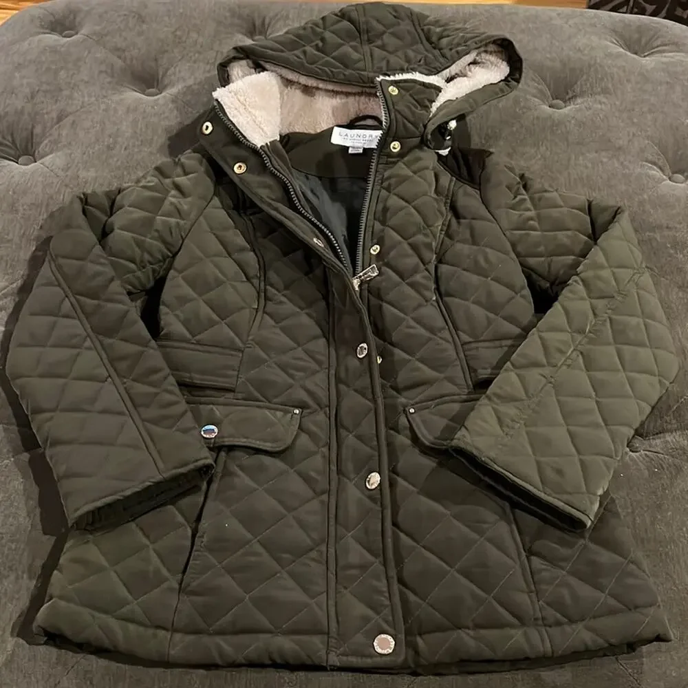 Laundry by shelli segal pxxs NWOT Olive green coat